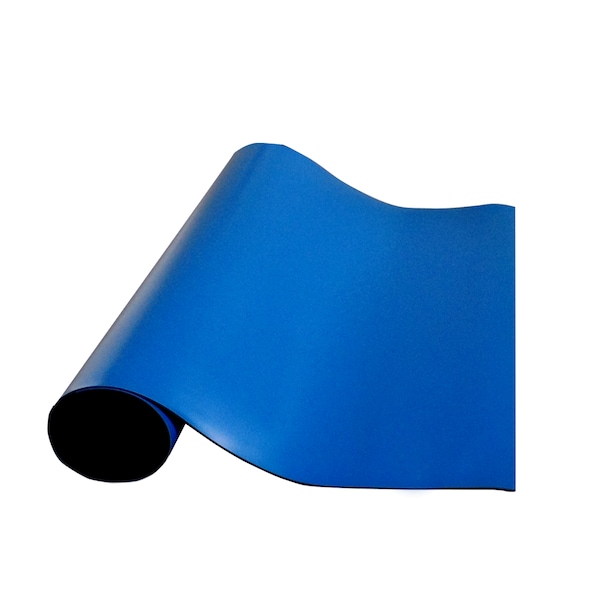 36" x 50' x .060", Royal Blue, Rubber Table Mat, Roll